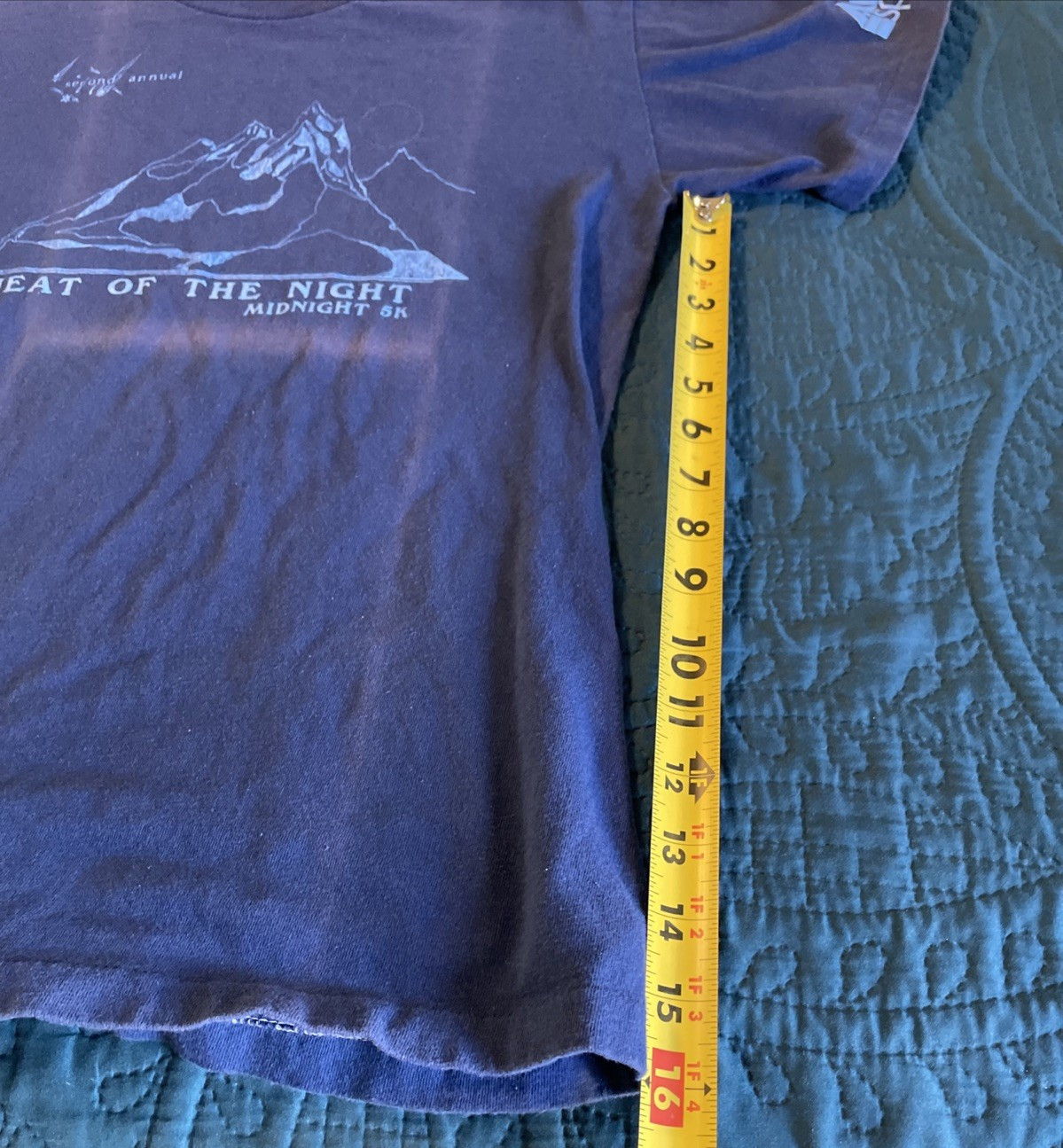 1980's Stedman Hi- Crew Graphic Runners T-Shirt, Heat Of The Night, S-M gallery