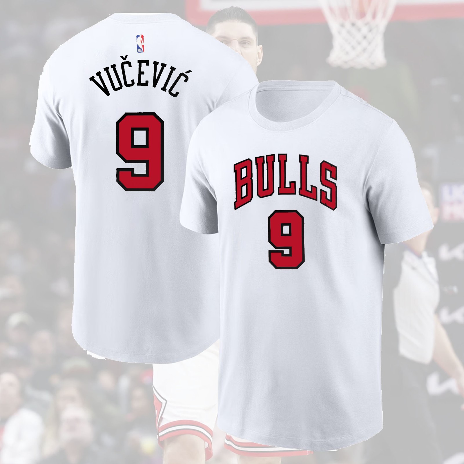 HOT HOT! Nikola Vučević #9 Chicago Bulls 2025 Name & Number Gift For Fans gallery