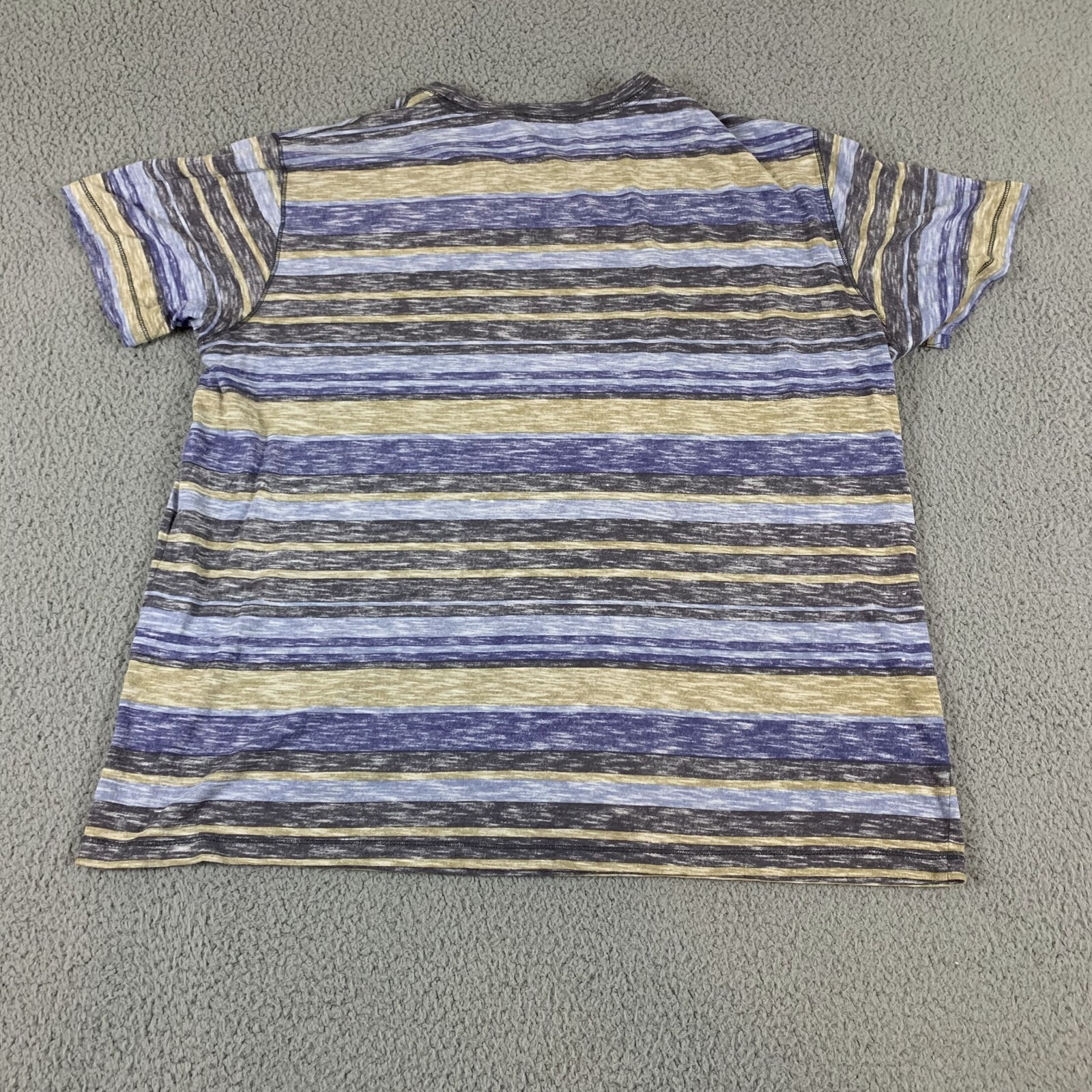 Rowm Shirt Men Large Multicolor Regular Fit Short Sleeve Trendy Cotton Preppy gallery