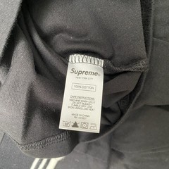 Supreme Striped Rib Logo L/S Top black