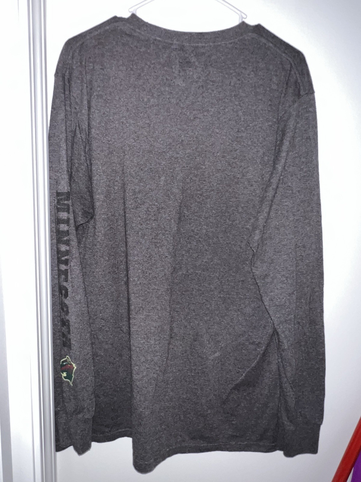 Vintage NHL Minnesota Wild Hockey Tee Shirt Mens XL Gray Majestic gallery