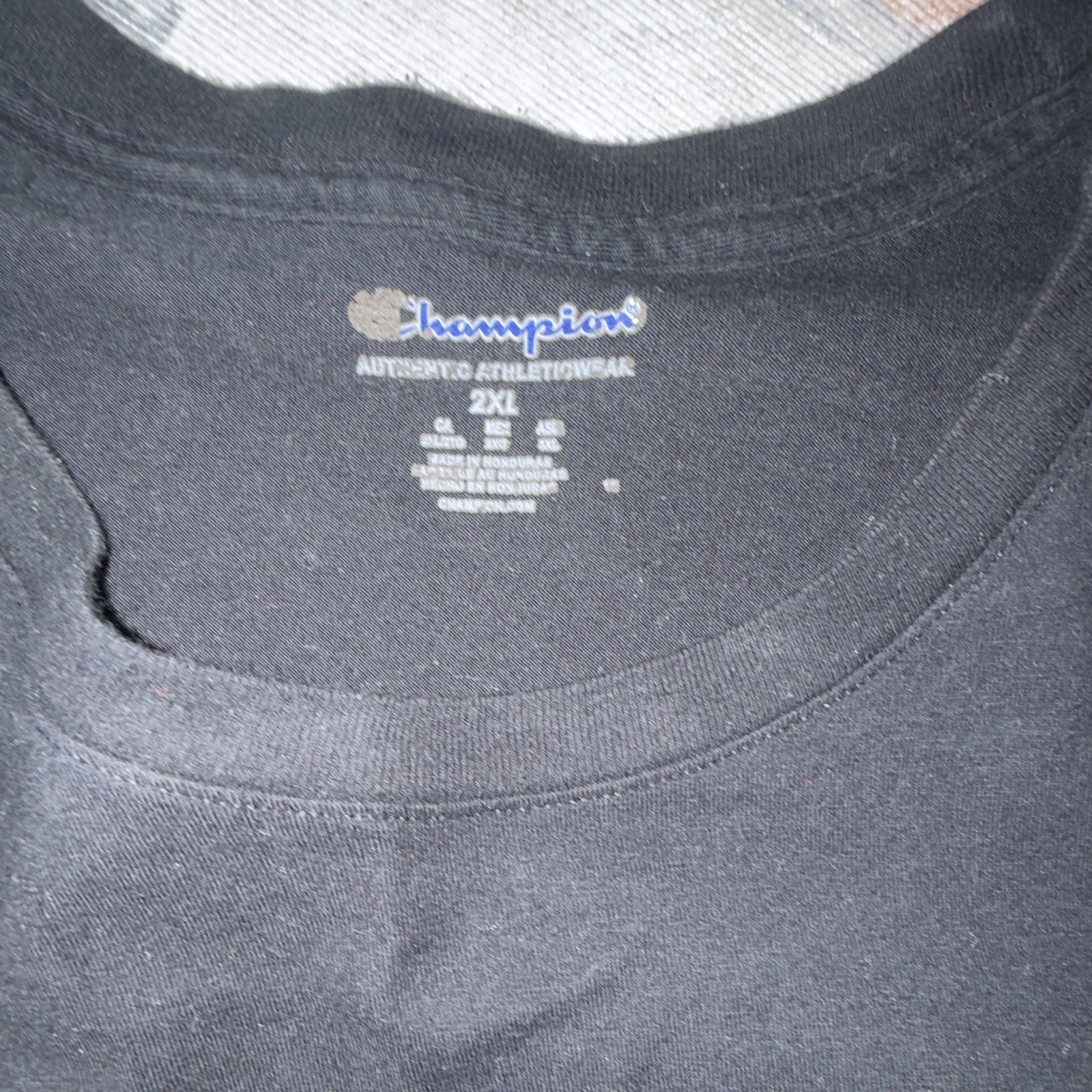 Champion Authentic Athleticwear Men’s 2XL Black Graphic Logo T-Shirt gallery