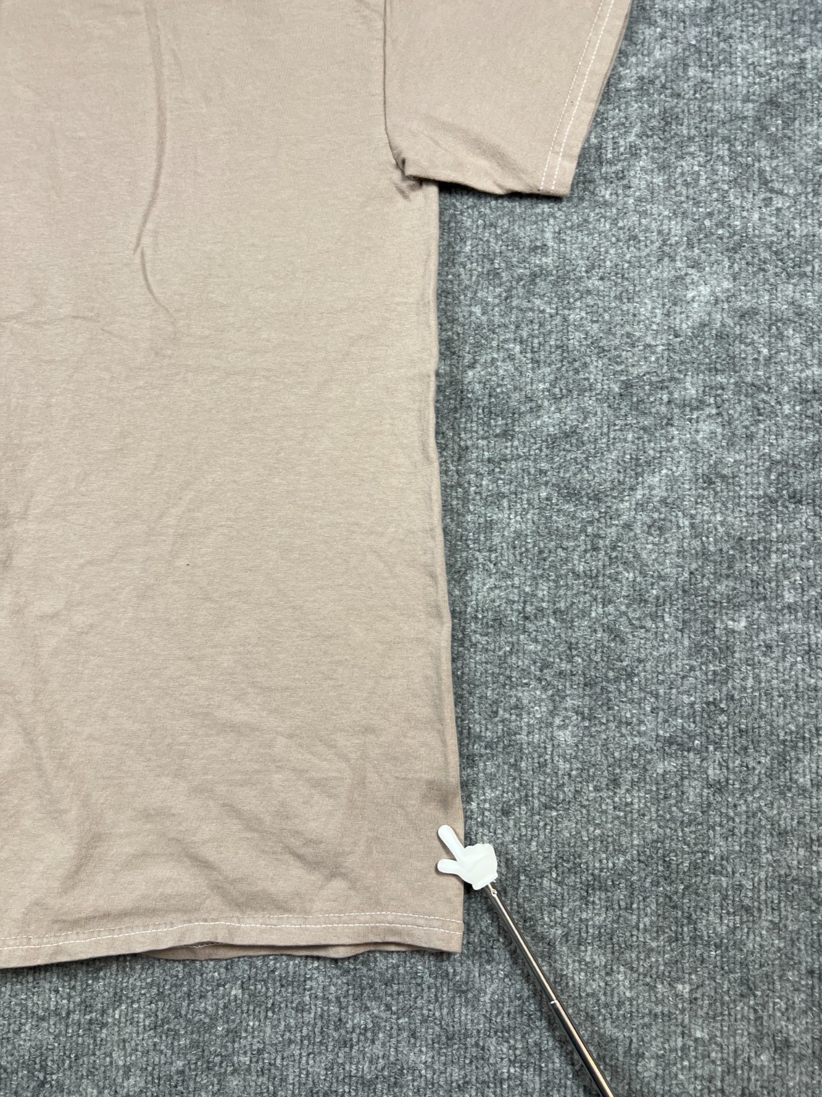 Nirvana Band T Shirt Mens Medium Beige Cotton Happy Face Graphic Everyday Wear gallery