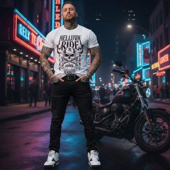 *HEADRUSH* (White) ~Helluva Ride~ Short Sleeve T-Shirts