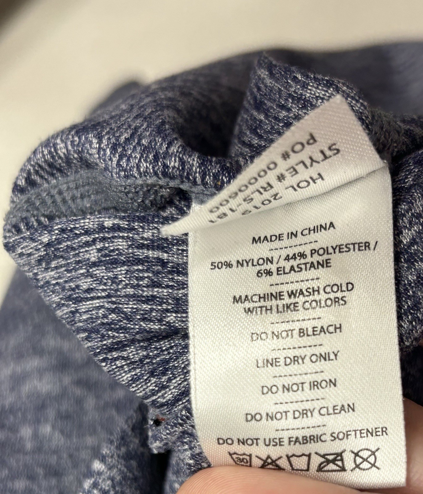 Rhone Men’s Shirt Size XXL 2XL Blue Nylon Blend Running Athleisure long sleeve gallery
