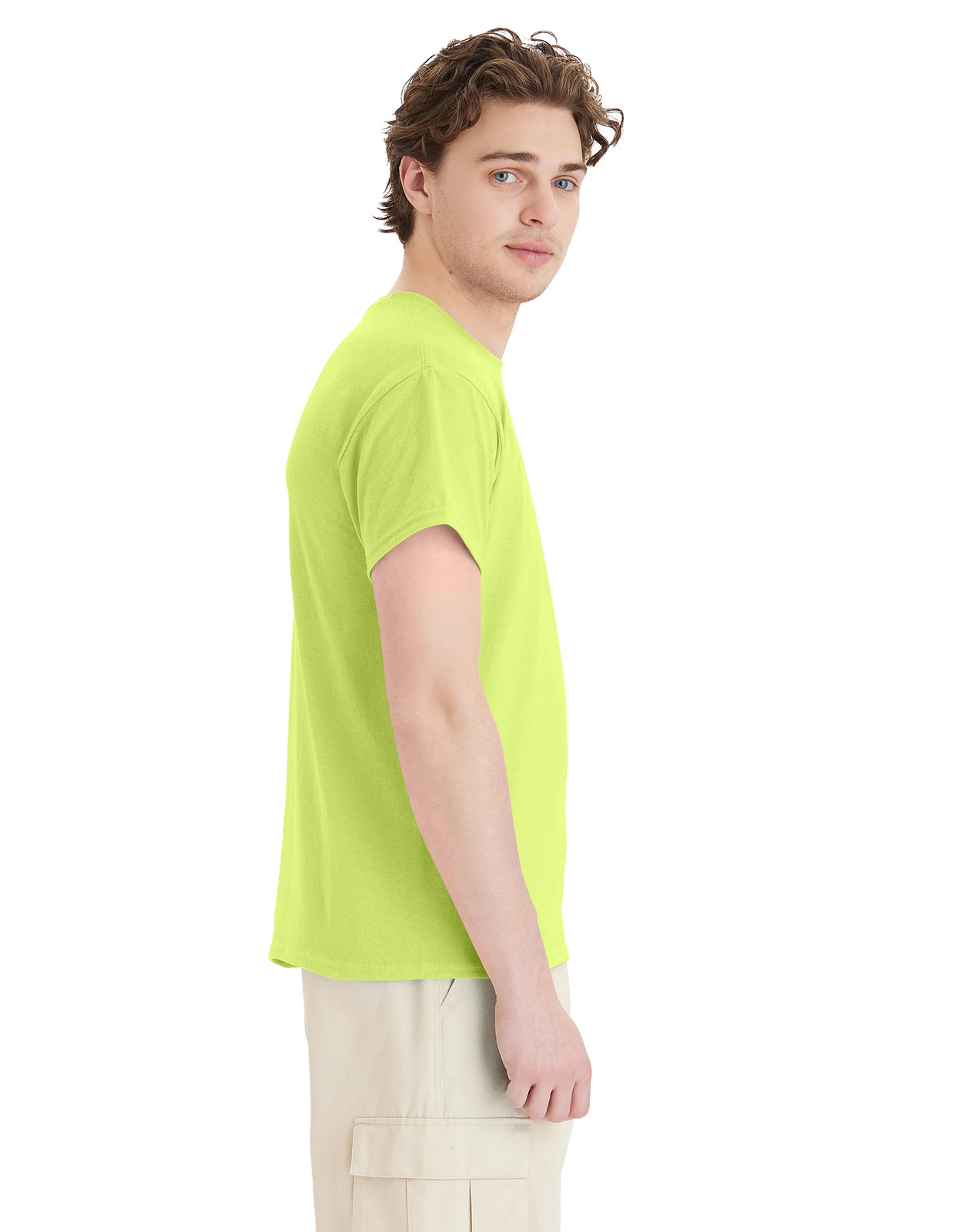 Hanes Mens T-Shirt Short Sleeve ComfortBlend EcoSmart Crewneck Plain Blank S-4XL gallery