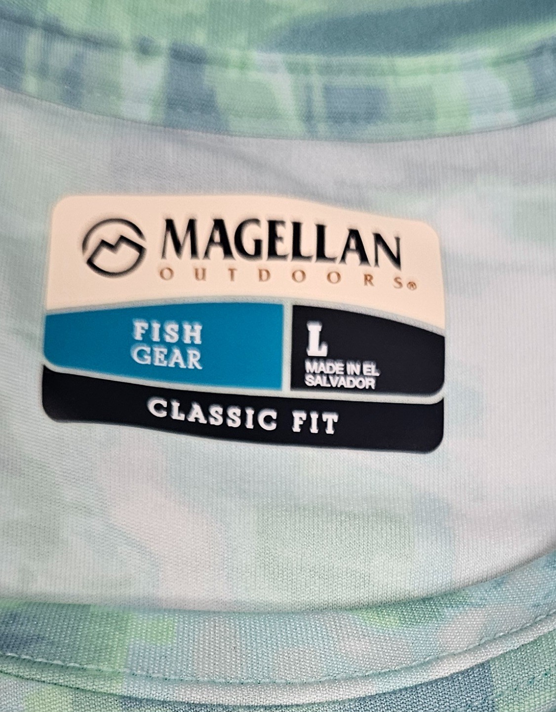 Mens Magellan Outdoor Fishing Water Classic Fit Shirt L Thin Light gallery