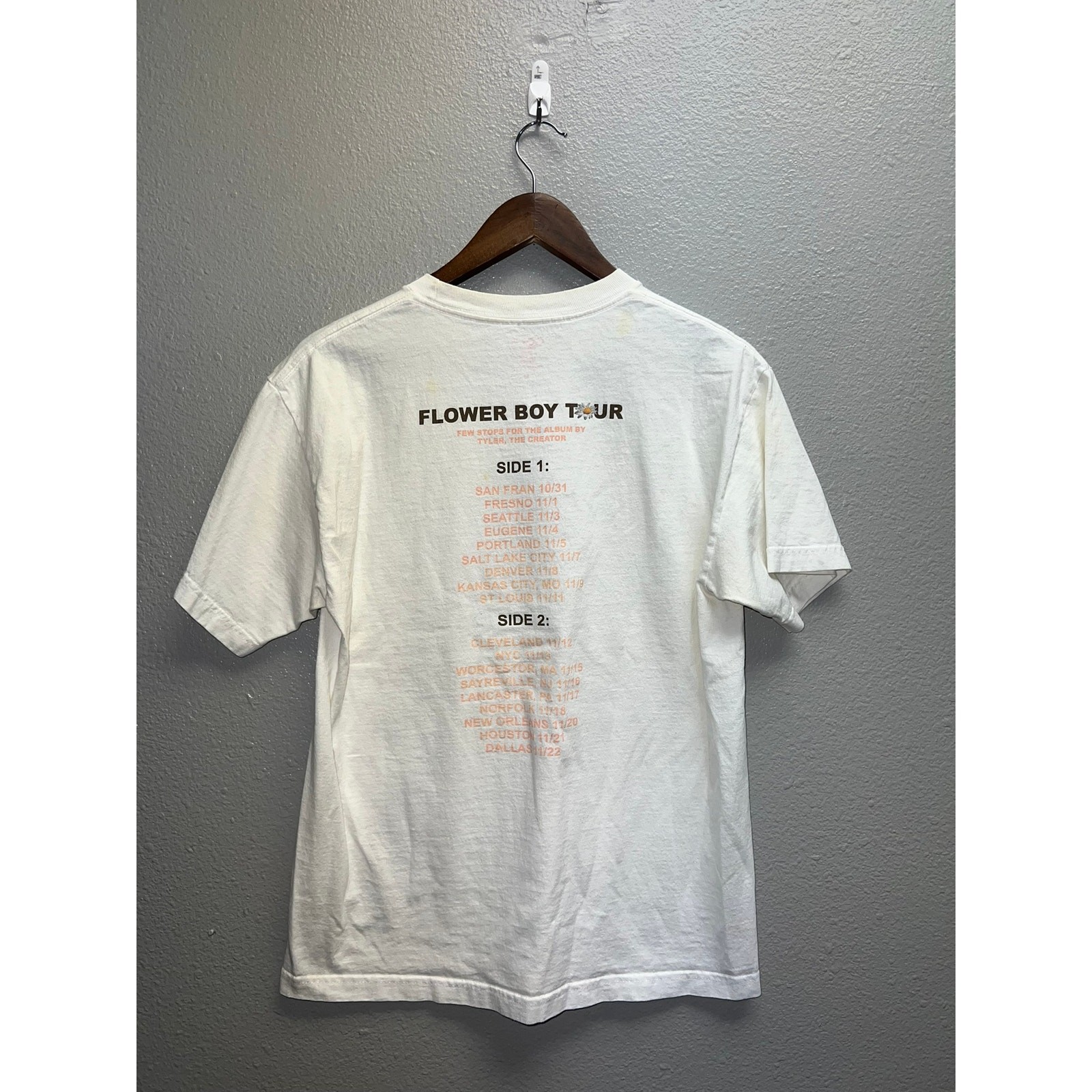 Tyler The Creator Flower Boy Tour Shirt Golf Wang Bumble Bee Concert Tee Medium gallery