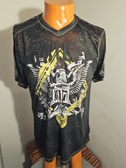 A5 Nobility Sheer T-Shirt Double-Sided Graphics Mens Size Medium V-neck EUC
