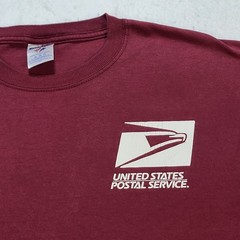 USPS Bellmawr Processing Distribution Center Tee Shirt XL Burgundy Postal USA