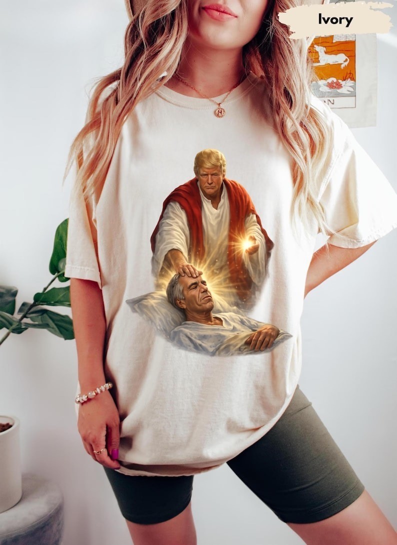 Trump Healing Epstein Satirical Political Shirt Funny Meme Tee gallery