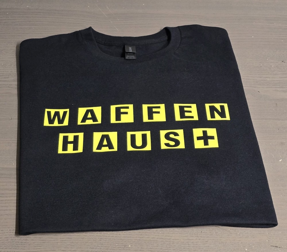 WAFFEN HAUS Waffen House German Military T Shirt Funny WW2 WWII waffle