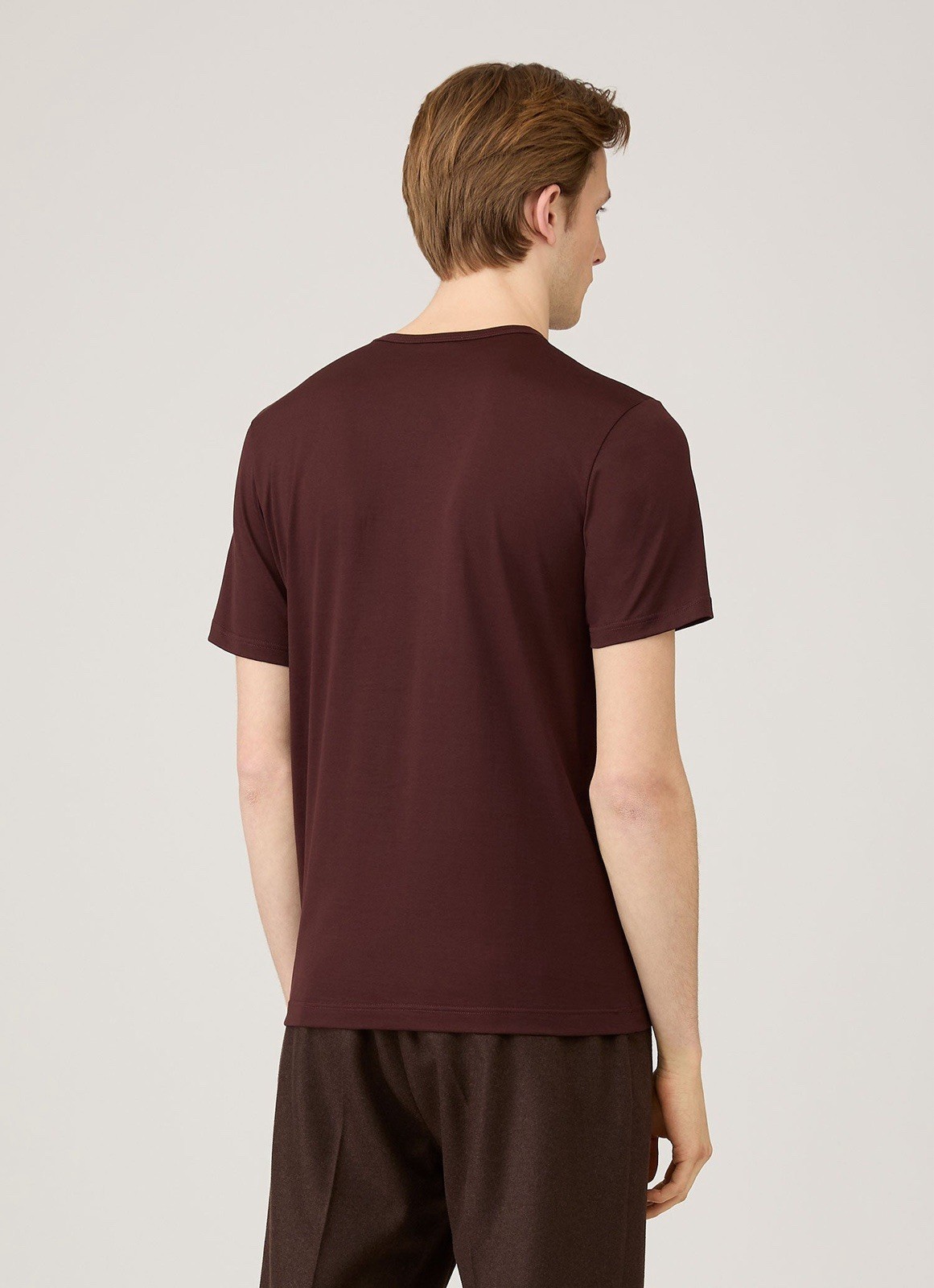 SUNSPEL Men’s Classic Short Sleeve T-Shirt, Bakelite (Reddish Brown) , Size XXL gallery