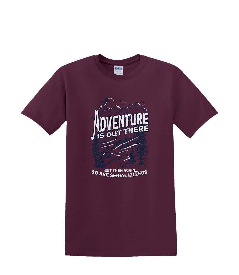 TRANSFER for apparel tshirts hoodie - ADVENTURE IS OUT THERE serial woods gallery