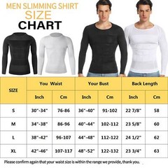 Men’s Slimming Body Shaper Tummy Control Shapewear Compression T-Shirt Vest Tops
