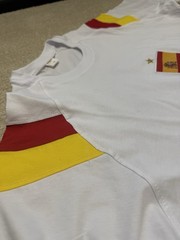 Vintage Spain Flag Embroidered Oversized Football T-Shirt,Retro Soccer Stree