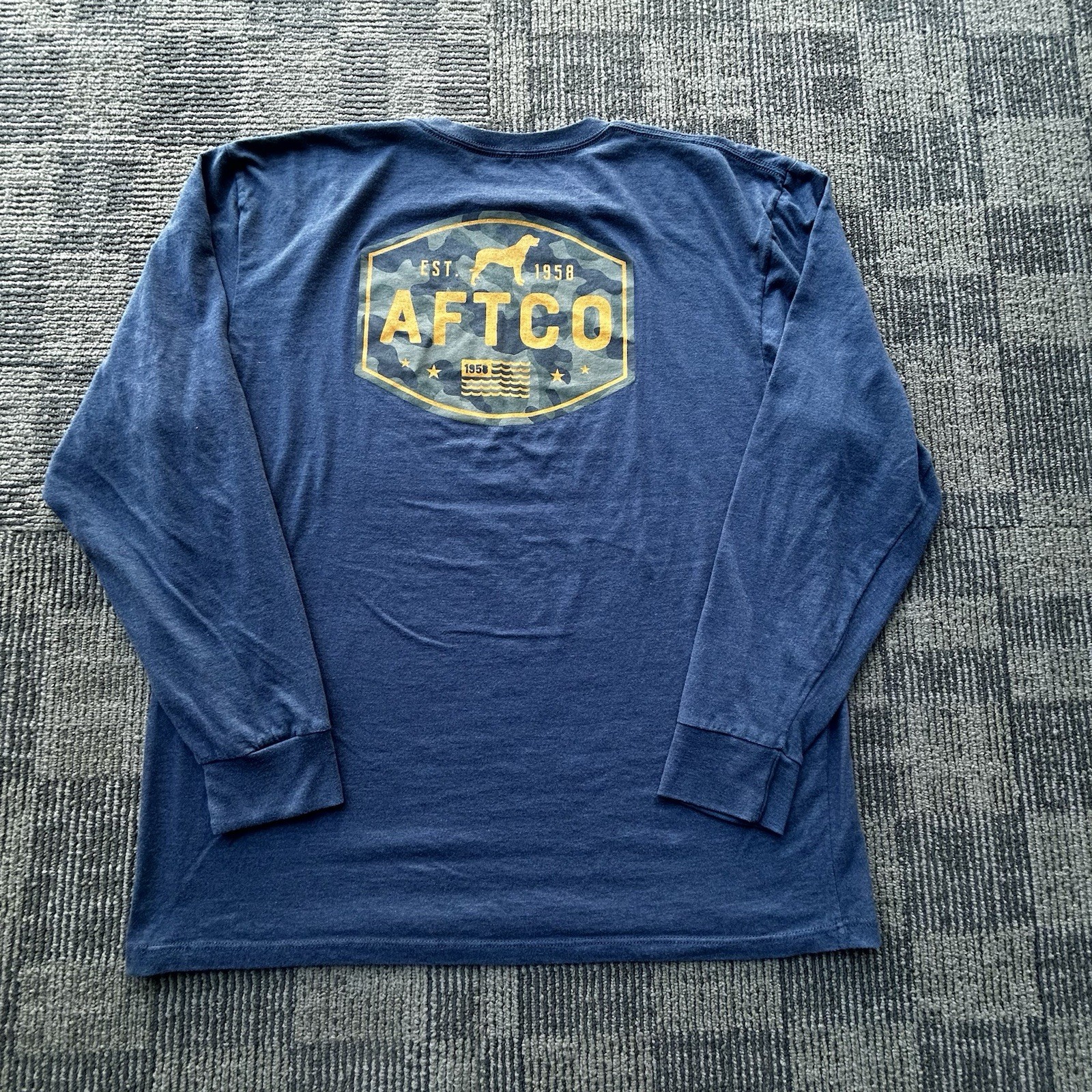 Aftco Best Friend Blue long sleeve T-shirt Mens Size XL gallery