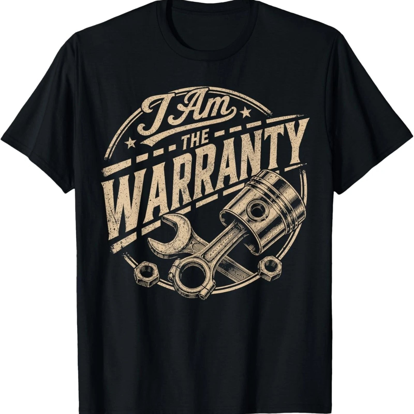 I Am The Warranty Race Car Parts Repair Guy Funny Mechanic T-Shirt gallery