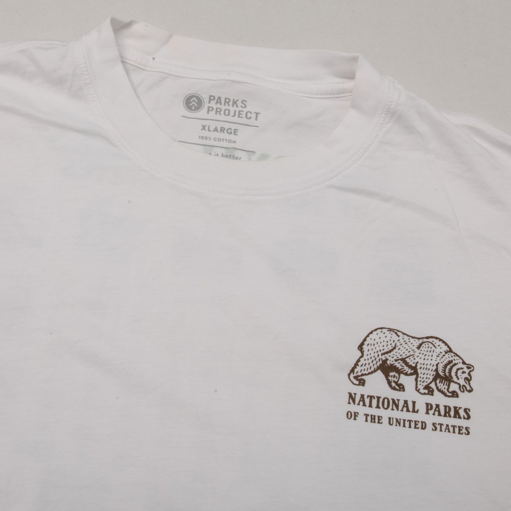 Parks Project National Parks Bear Map Graphic T-Shirt Men’s XL White