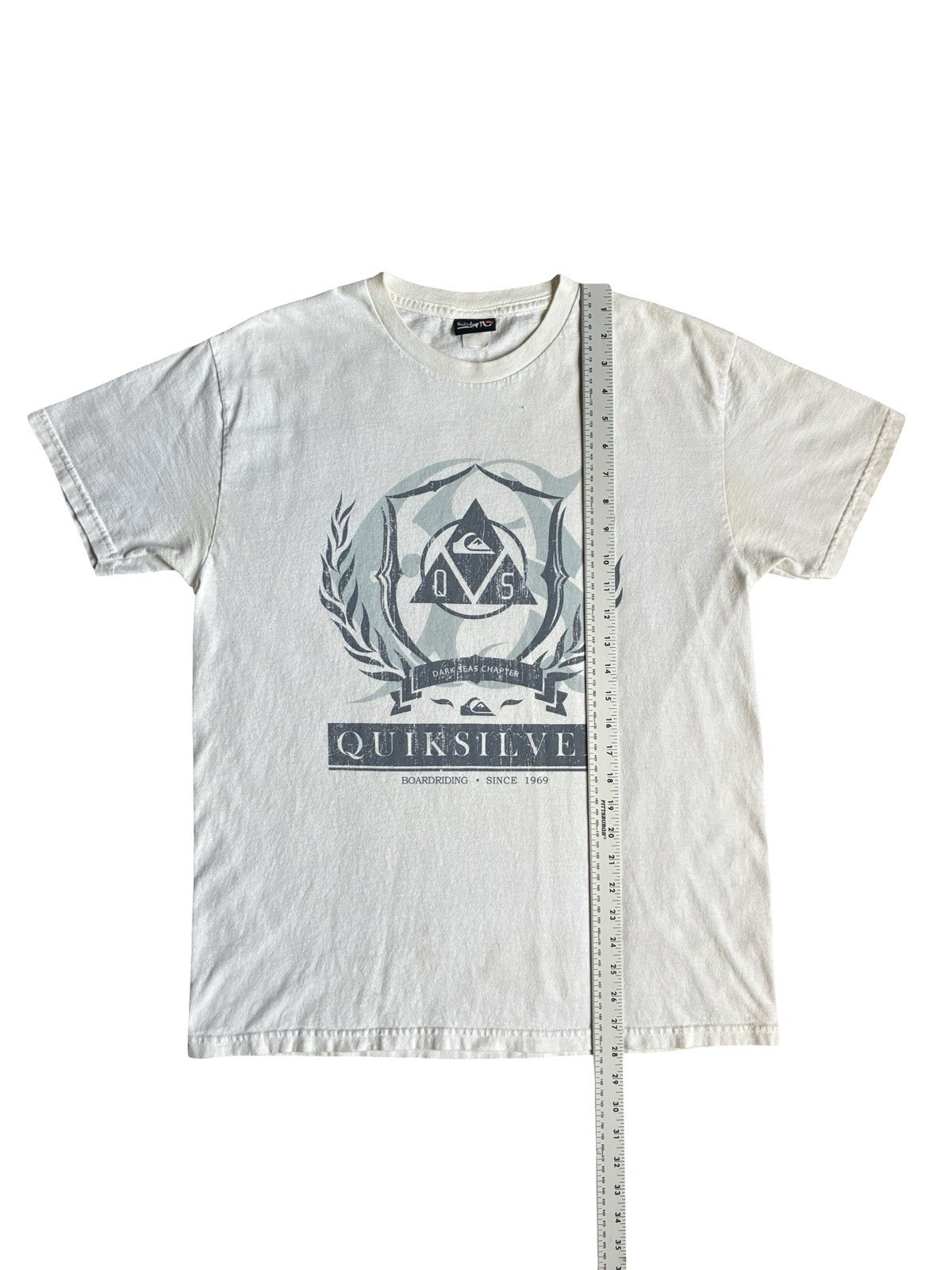 Vintage Y2K Quicksilver Graphic Short Sleeved Surf T-Shirt Size L gallery