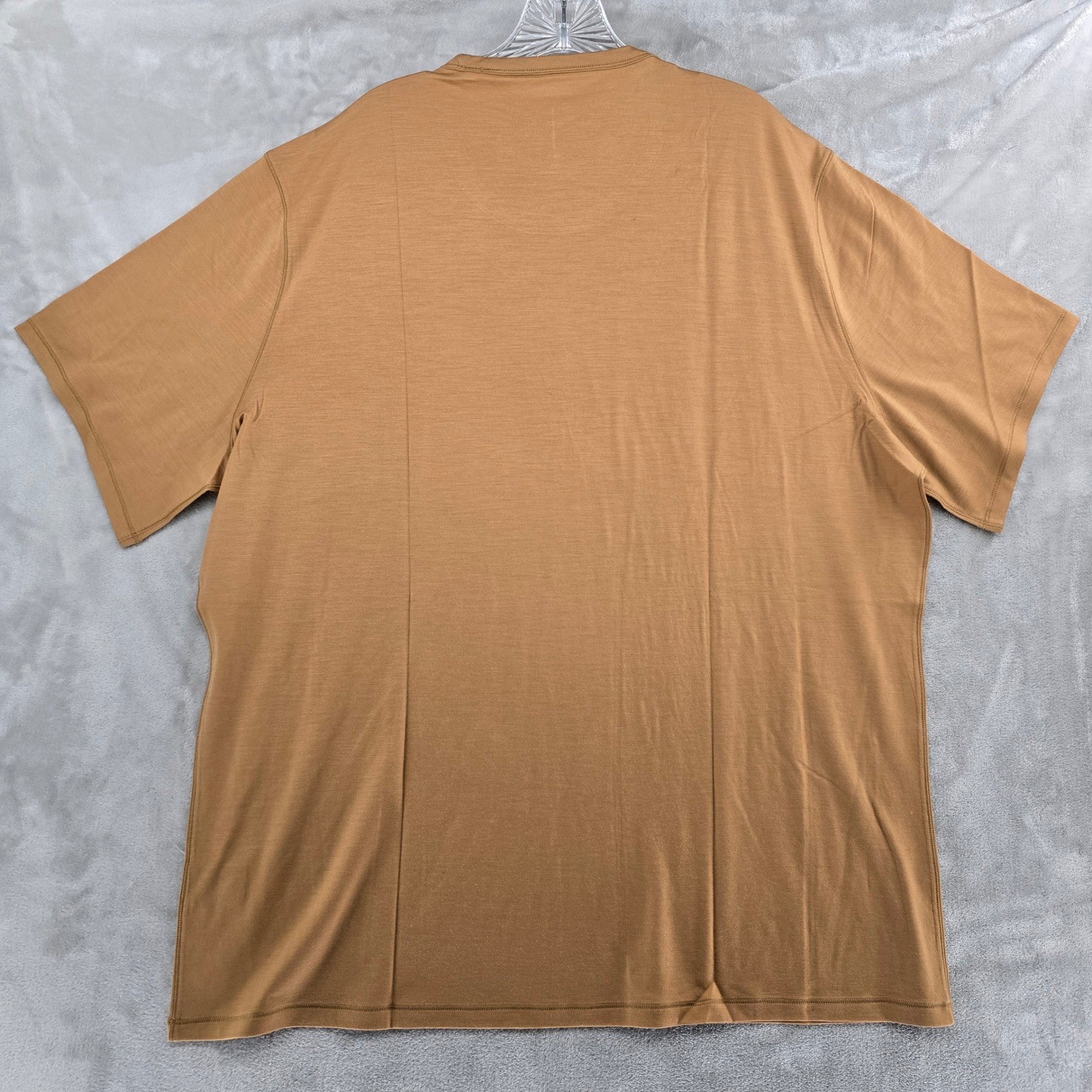 Proof 72 Hour Merino T-Shirt Mens 3XL Brown Slim Fit Short Sleeve Tee NEW gallery