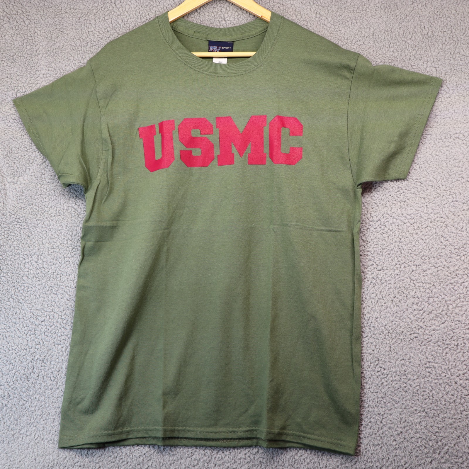 MV Sport Men Large USMC T-Shirt Green Olive NWT gallery