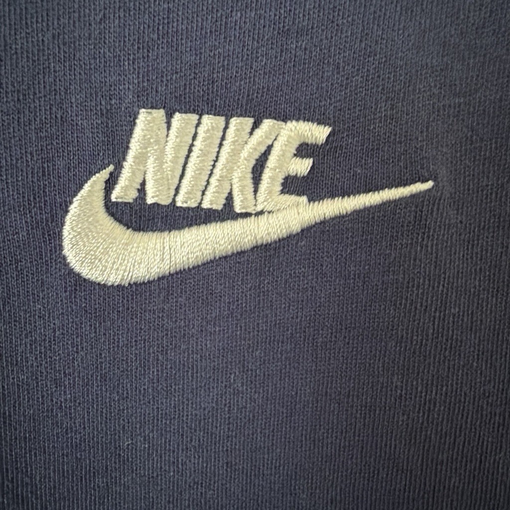 Nike The Nike Tee Men's Blue Solid Logo Crew Neck Short Sleeve T-Shirt Size S gallery