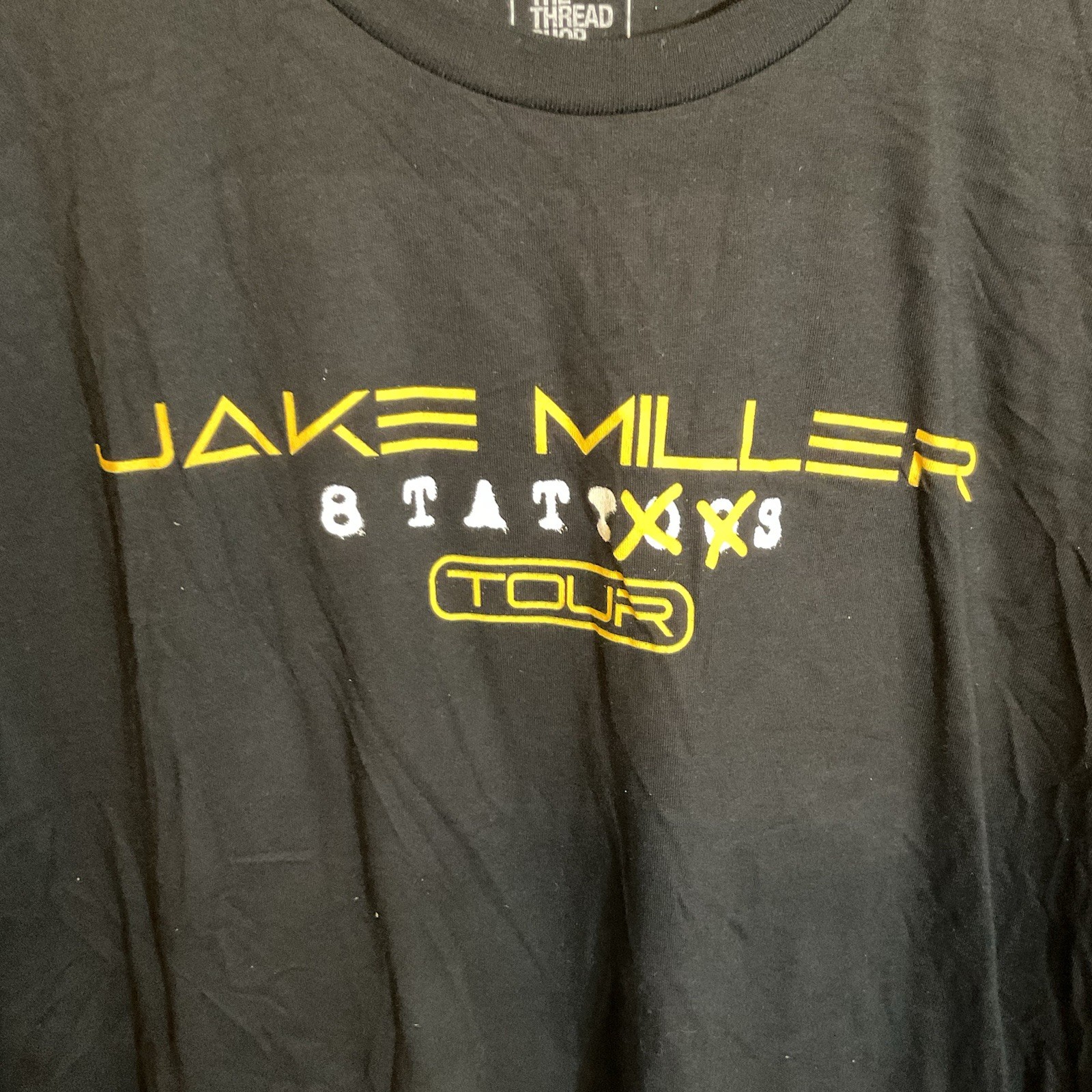 Jake Miller 8 Tattoos Tour T Shirt Black Short Sleeve Size XL gallery