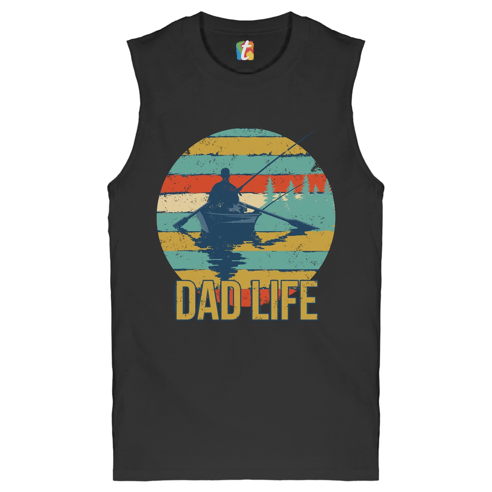 Dad Life Muscle Shirt Fatherhood Outdoorsman Fishing Father's Day Men's gallery