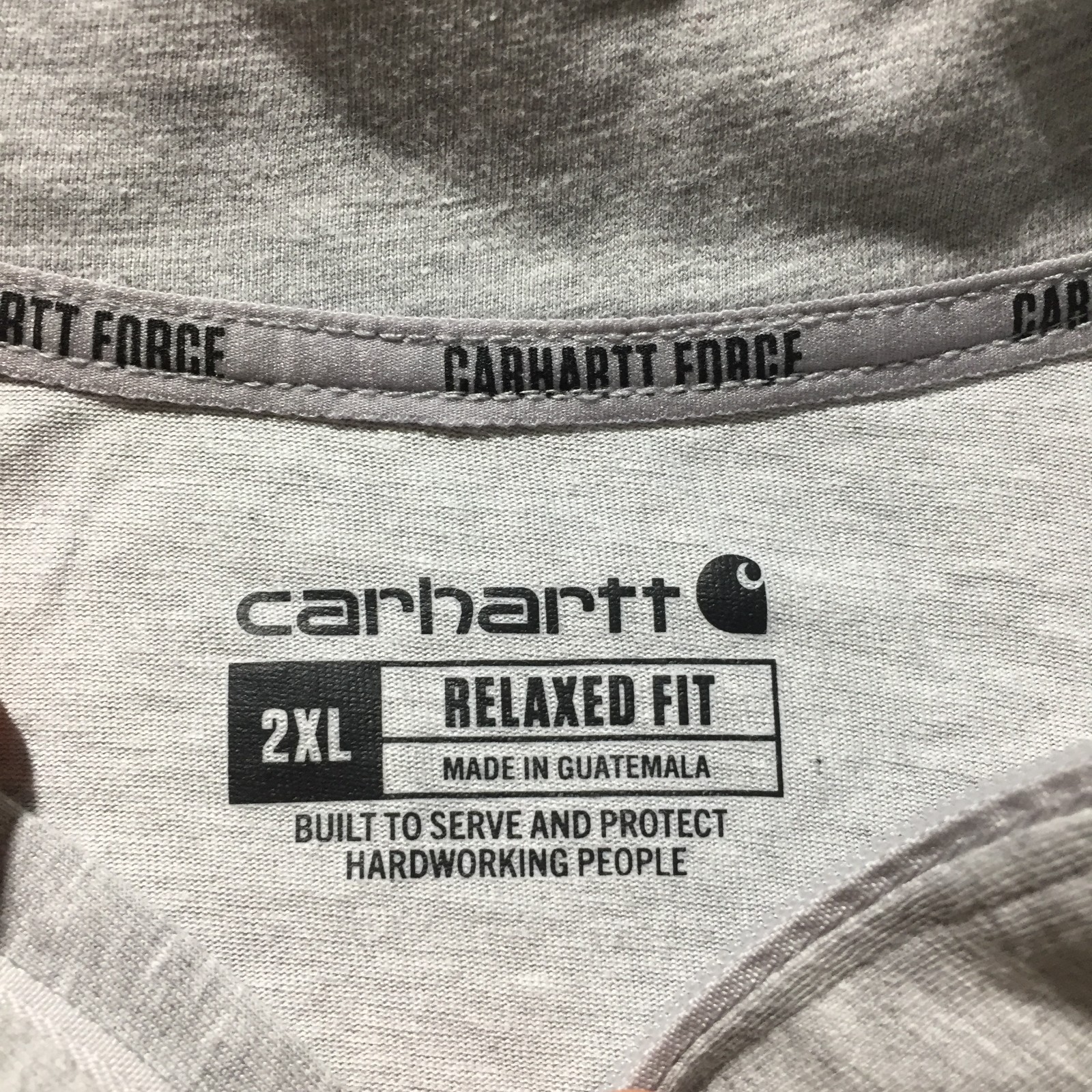 Carhartt Force 1/4 Zip Shirt Mens 2XL Relaxed Fit COMPANY LOGO Long Slv Pocket gallery