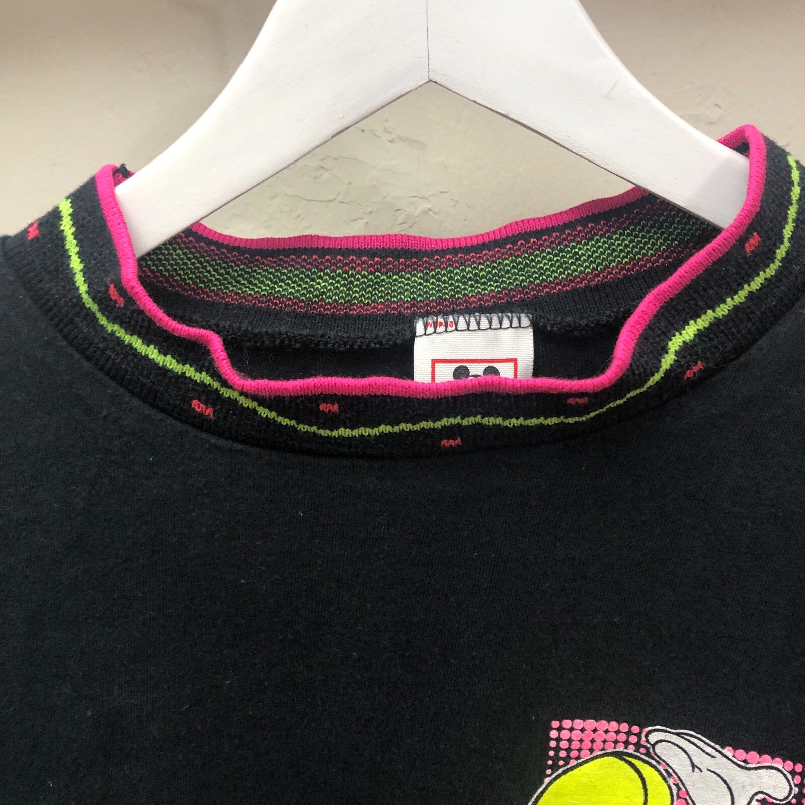 Vintage 80s Disney Wear Mickey Mouse Single-Stitch Shirt XL Ribbed Knit Collar gallery