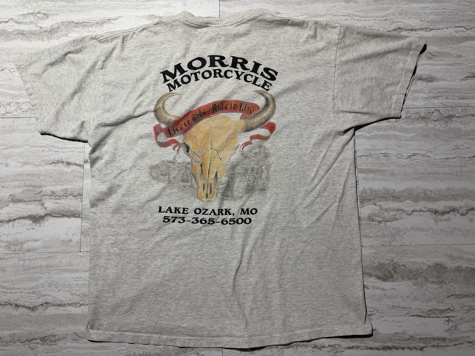 VTG CMJ Mens XL Brothers In The Wind Motorcycle Biker Indian Graphic Shirt 90s gallery