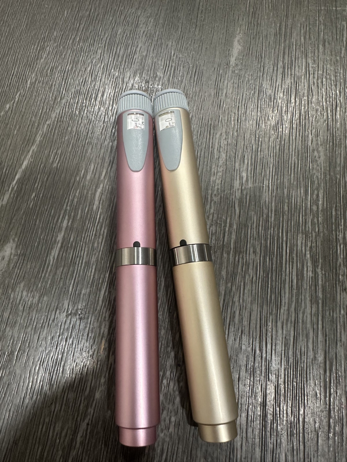 2 V2 Reusable Peptide Pens Pink and Gold Packed With 5 Cartridges