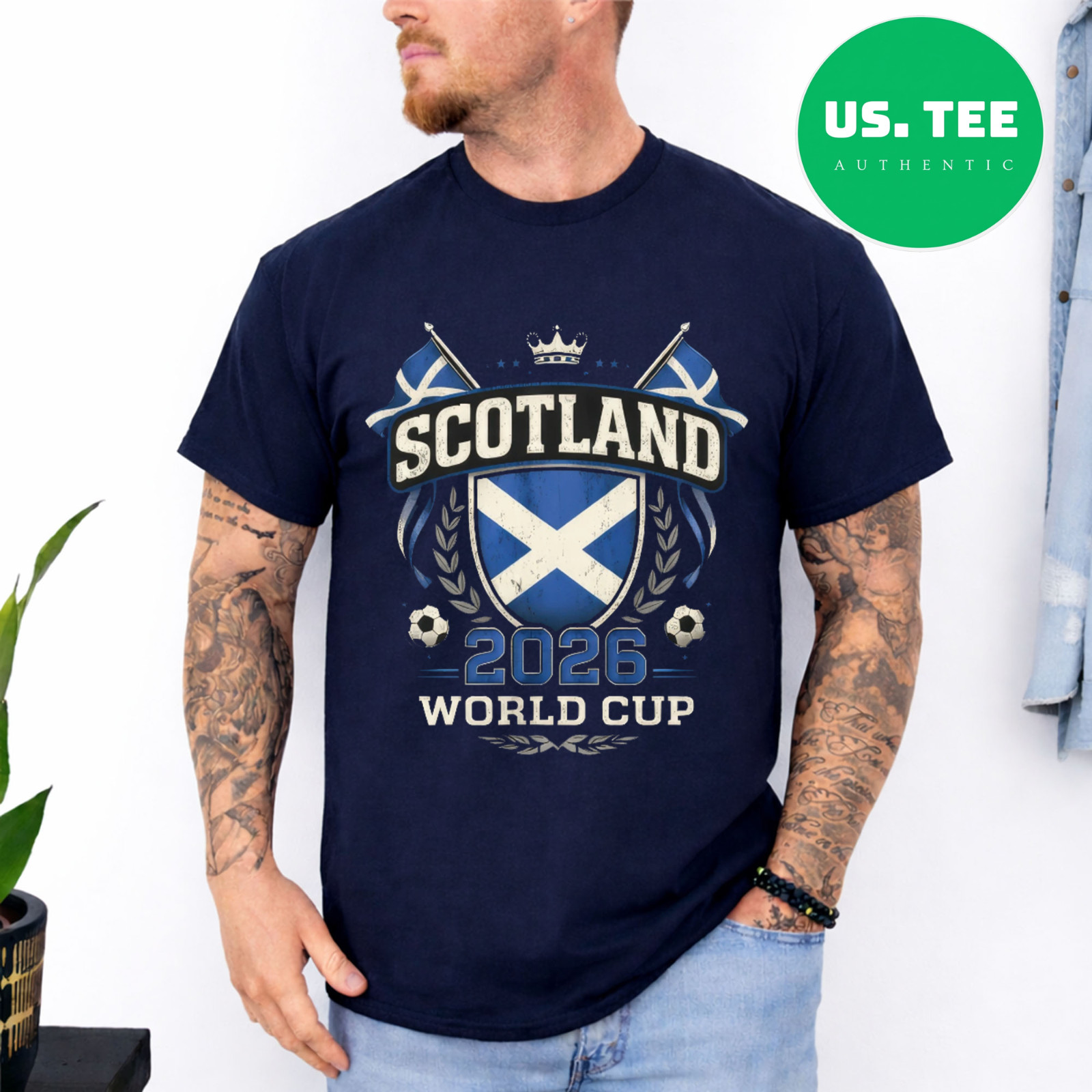 Scotland World Cup 2026 Football Fan T Shirt Scottish Soccer Graphic Tee gallery
