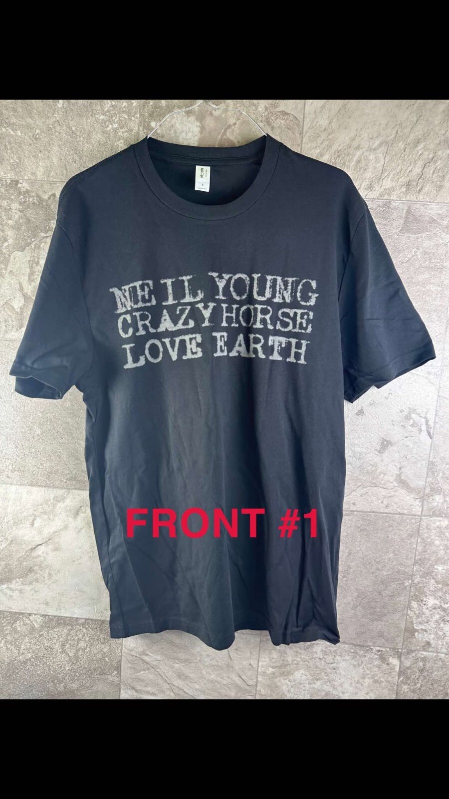 Lot of 5 Neil Young 2024 Crazy Horse Love Earth Tour T-Shirts Official Merch gallery