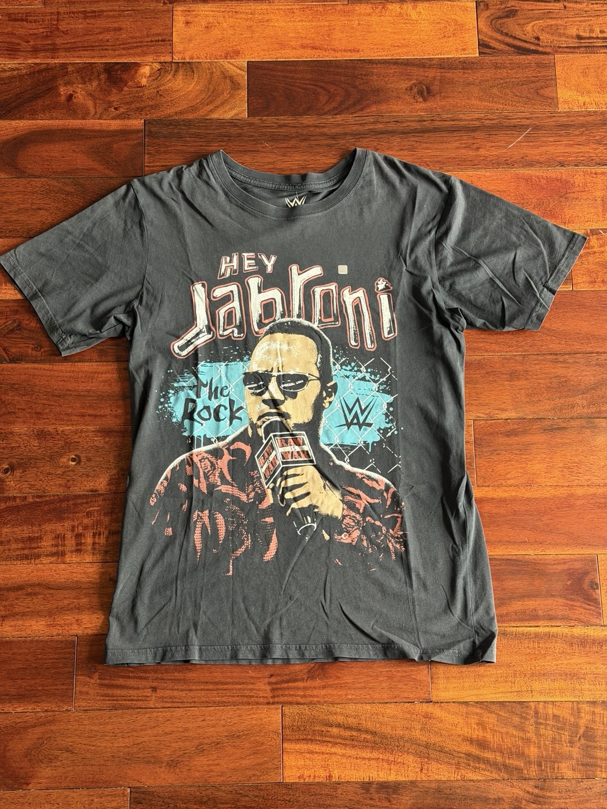 Men's Goodie Two Sleeves Black The Rock Hey Jabroni T-Shirt WWE Official Merch gallery