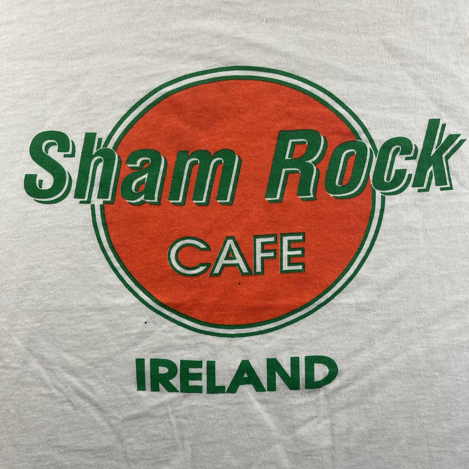 Vtg 80s ShamRock Cafe Ireland T Shirt XL Screen Stars Best Single Stitch Flaws gallery