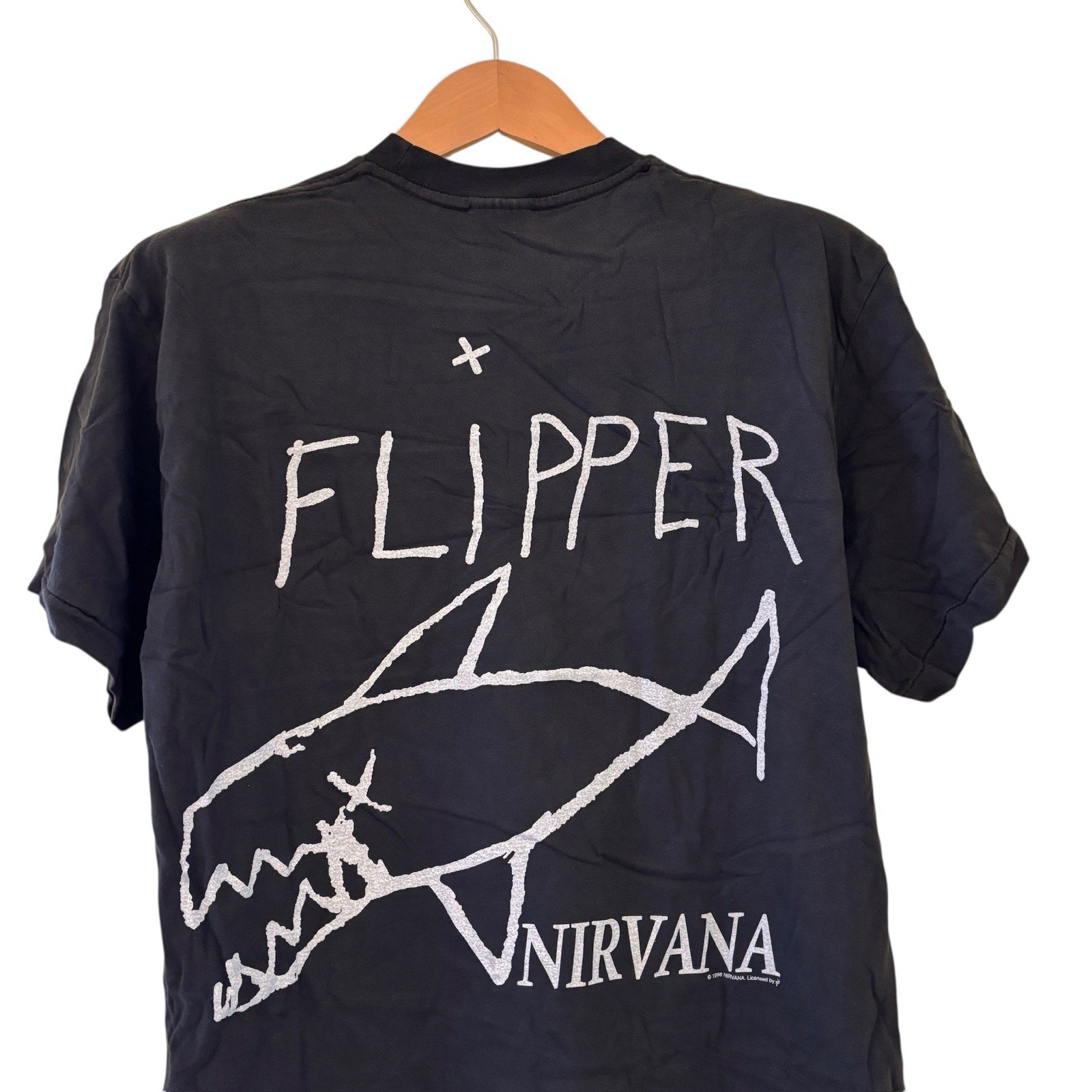 1998 Nirvana Kurt Cobain Flipper Concert Shirt Vintage Rare REPRINT Size XL gallery
