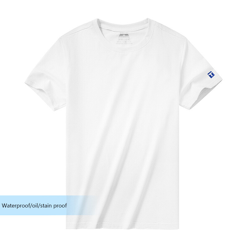 Men T Shirt Waterproof oil stain proof Short Sleeve Tee Summer Casual Streetwear gallery