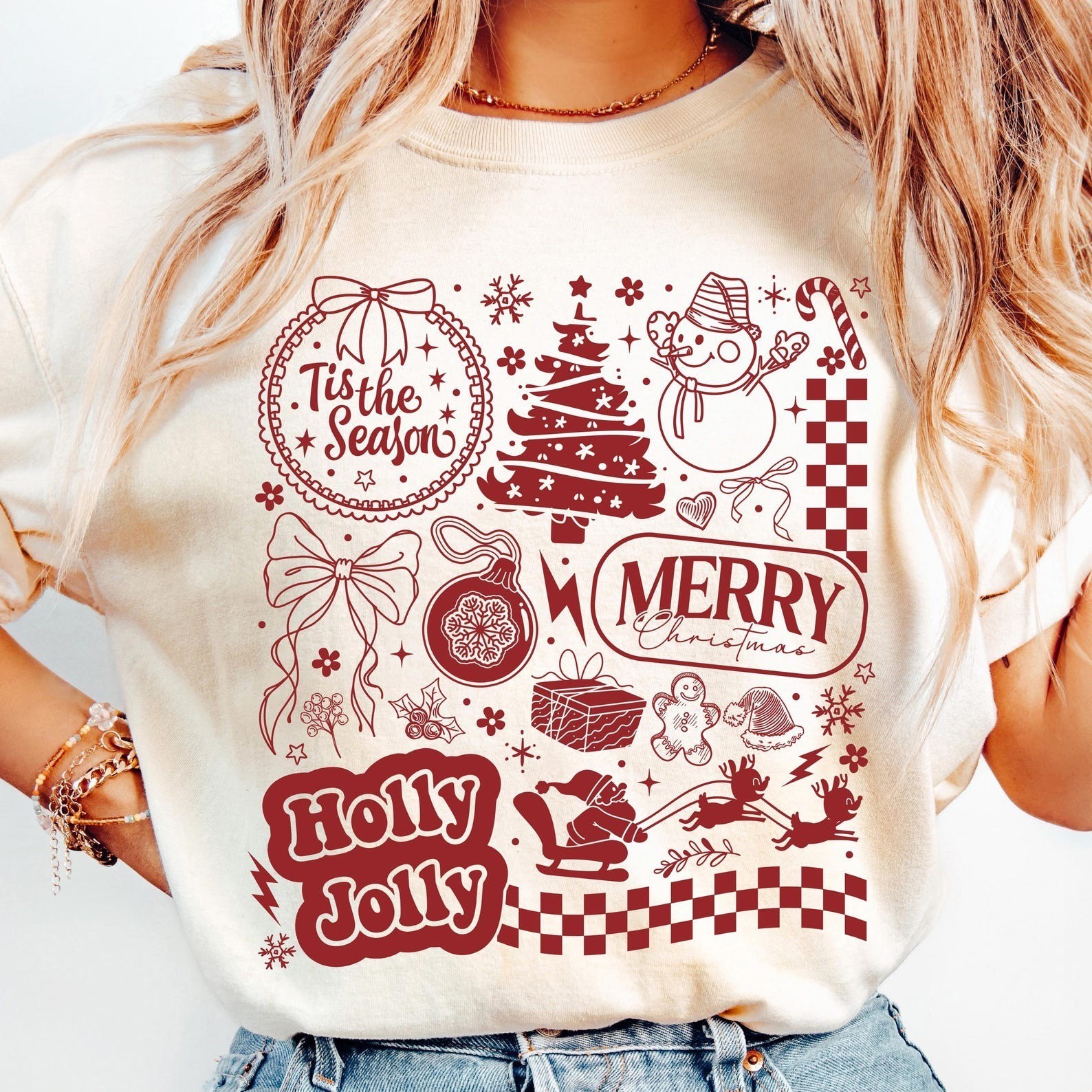 Merry Christmas Holly Jolly Merry Christmas Shirt Christmas Holiday Gift Lovers gallery