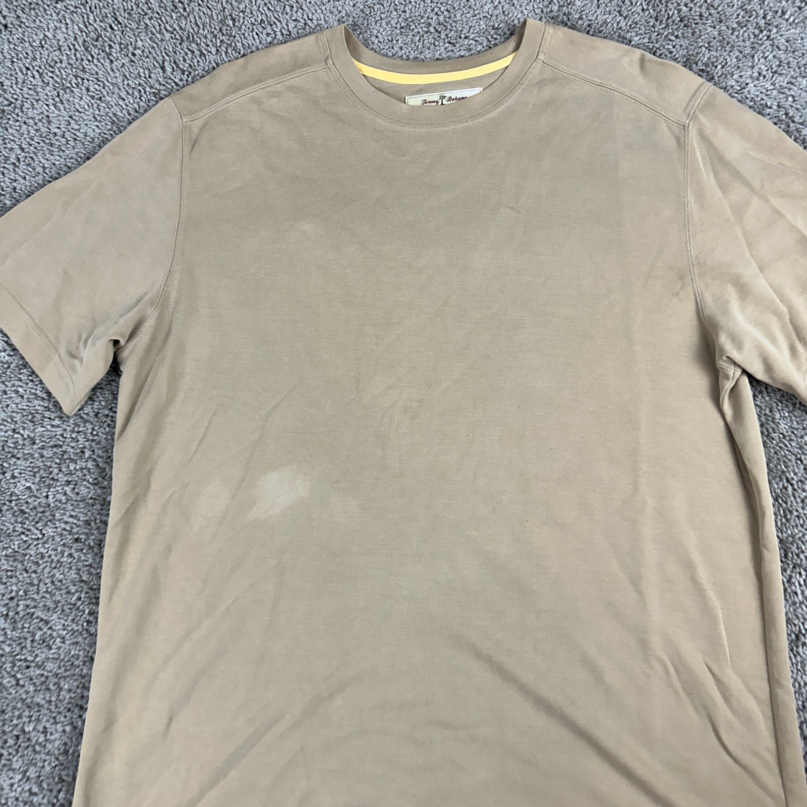 Tommy Bahama Shirt Mens Medium Brown Lyocell Blend Casual Short Sleeve gallery
