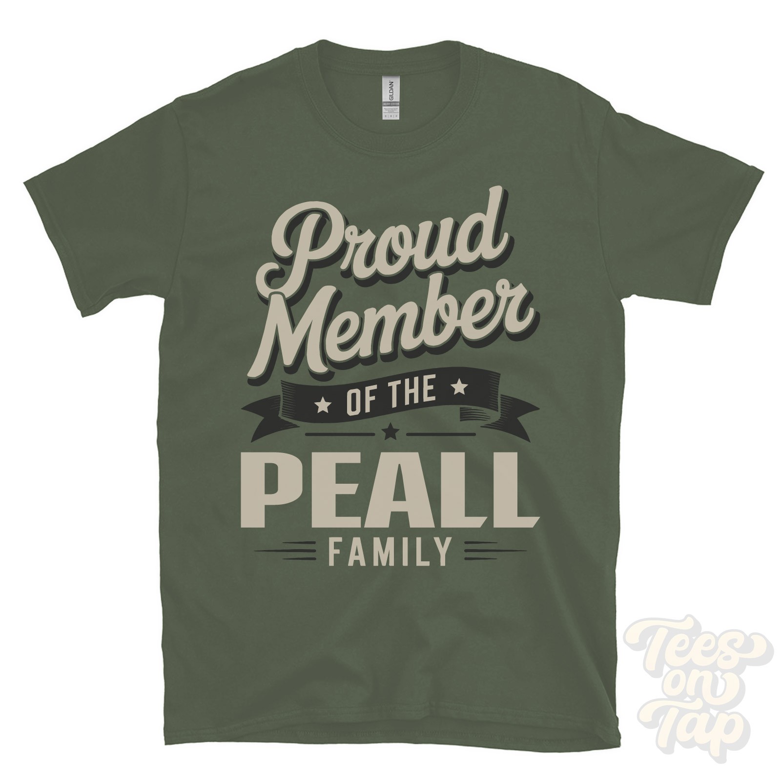PROUD MEMBER OF THE PEALL FAMILY T-SHIRT surname last name heritage ancestry