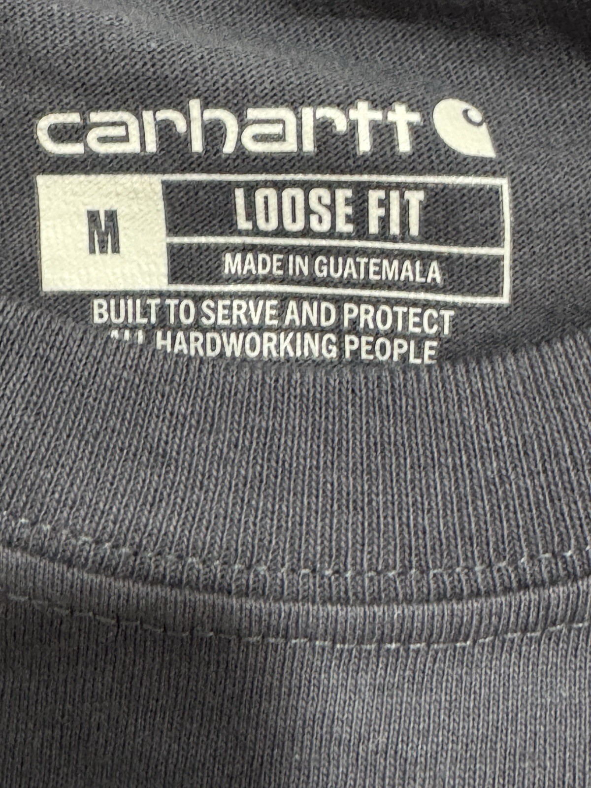 Carhartt NWT K87-M Men's Loose Fit Pocket Cotton Crew Neck T-Shirt M Blue gallery