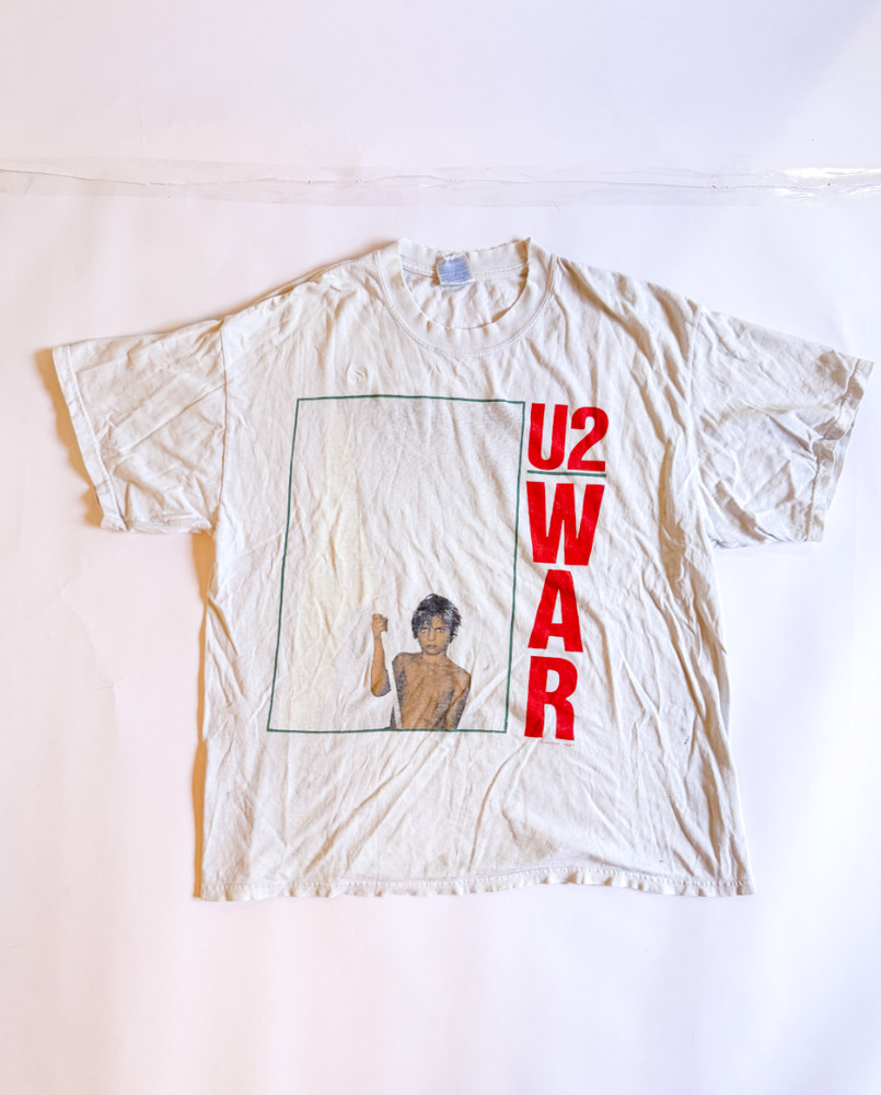 Vintage U2 War T-Shirt Thrashed/Repaired