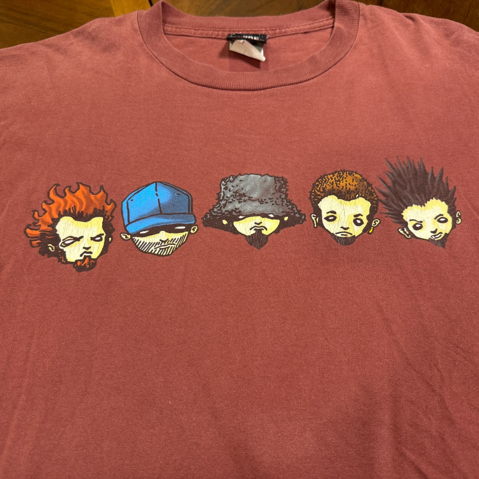 Vintage Limp Bizkit heads School Bus Mens L T-Shirt Band Nu Metal 90s 00s gallery