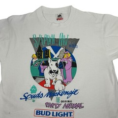 Vintage Bud Light T Shirt Lg Spuds Mackenzie Original Party Animal Steppin Out
