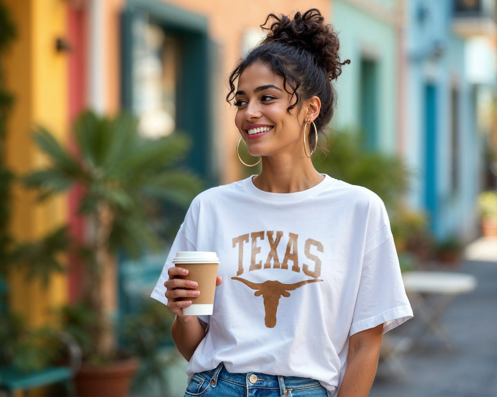 Texas Longhorn T-Shirt – Vintage Distressed Western Cowboy Tee A204 gallery