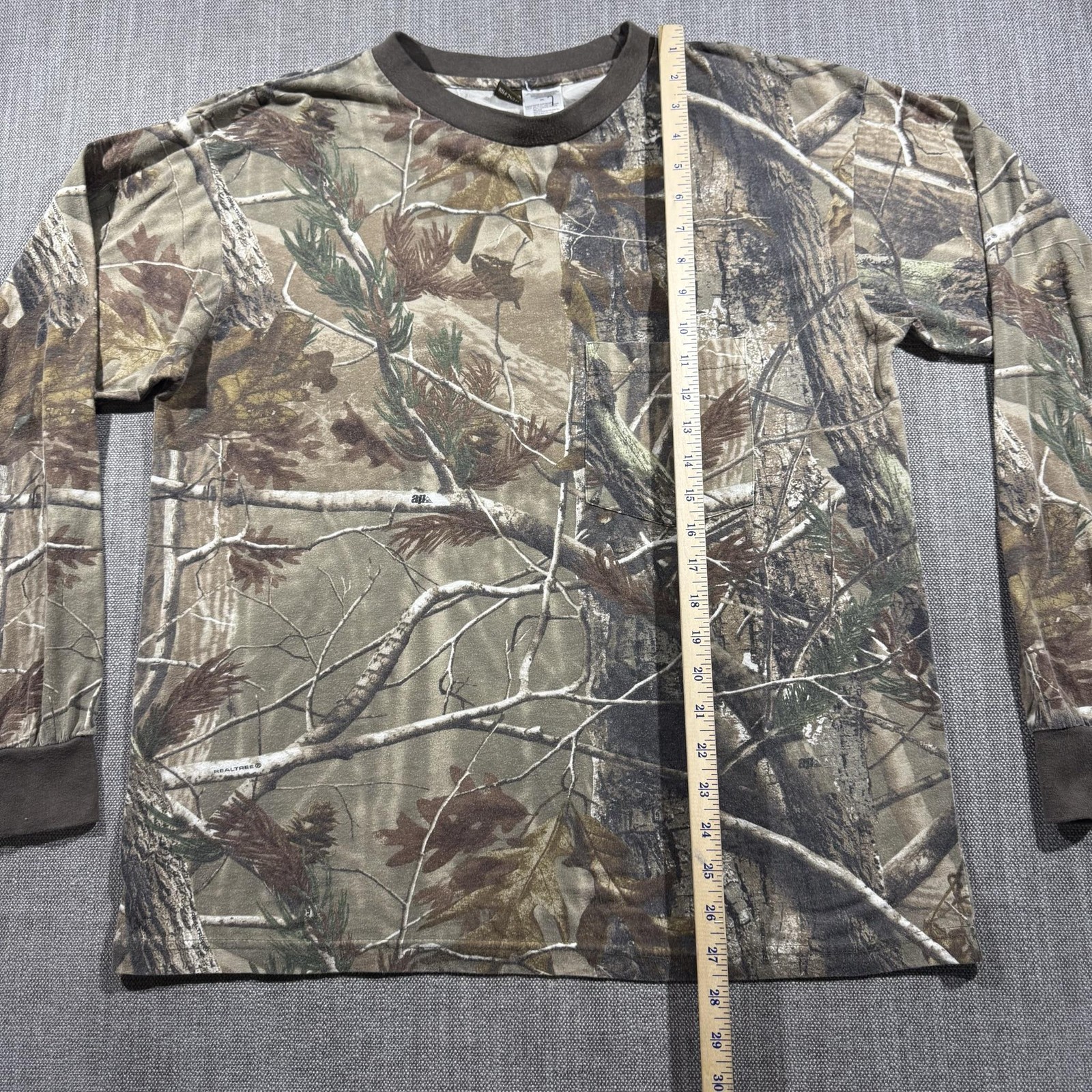 Ranger Shirt Mens XL Brown Camo Long Sleeve Pocket Hunting Outdoor Tee gallery