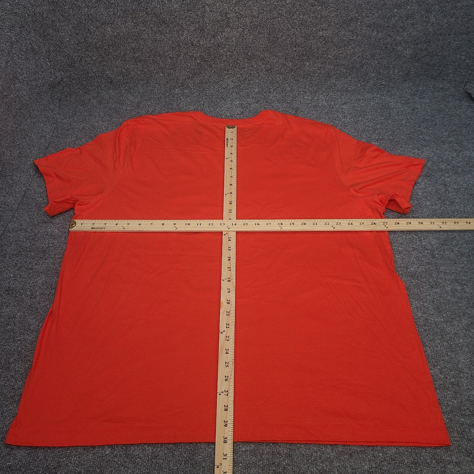 Nike Shirt Mens 3XL XXXL Orange White Spell Out Sportswear Cotton New Tee 55 gallery