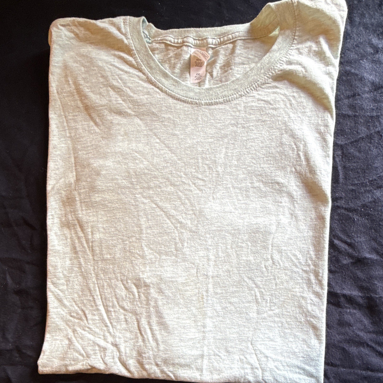 Mossimo Mens 4XL Big & Tall Gray Cotton Crew Neck Knit T-Shirt Logo gallery
